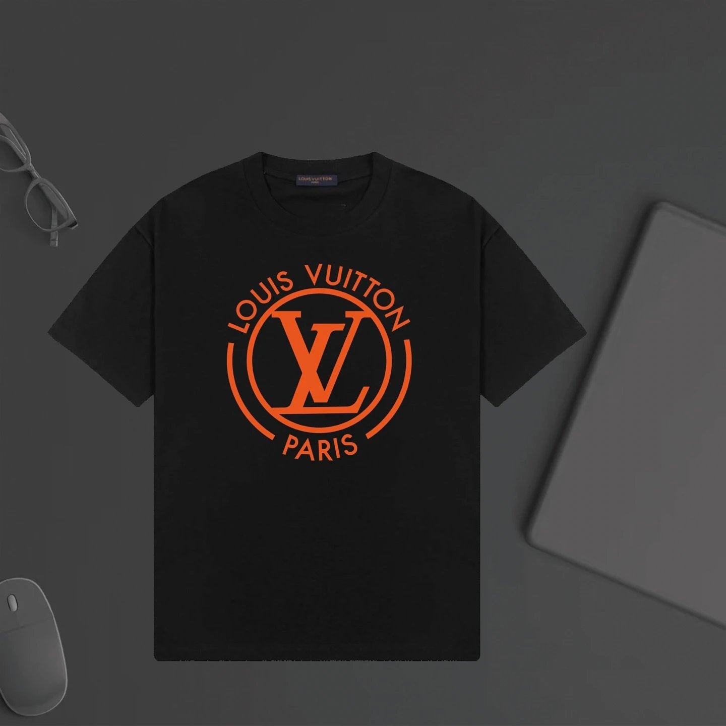 Louis Vuitton LV T-shirt Chest Brand Letter Print logo round Neck Short Sleeve25ss New pure cotton T Unisex T-Shirt OS Loose Fit Base Shirt Top Half Sleeve T-Shirt