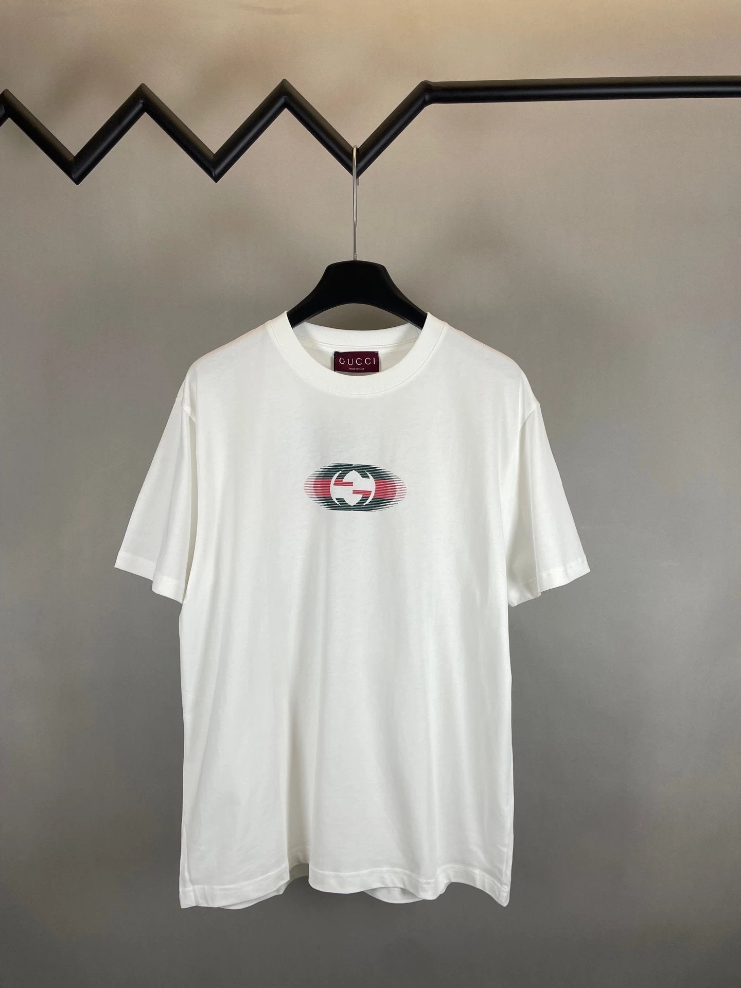 Gucci T-shirt Double-breasted G Shade Print logo round Neck Short Sleeve25ss New pure cotton T Unisex T-Shirt OS Loose Fit Base Shirt Top Half Sleeve T-Shirt