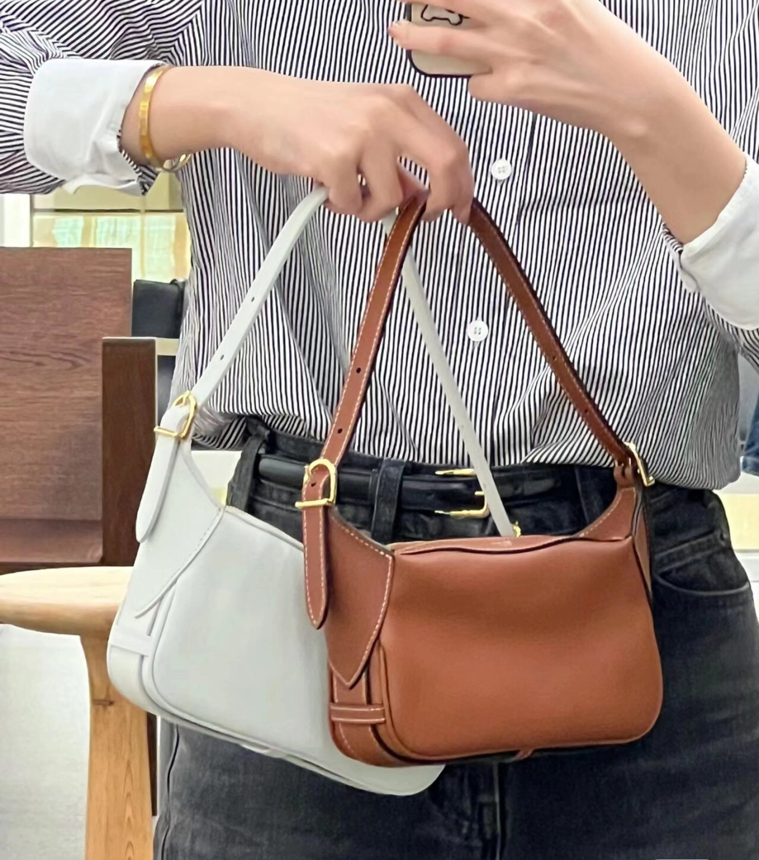 Celine women's bag Top version 【Original Quality】2024New Romymini New Handbag Romy Mini Dumpling Bag hobo Underarm bag