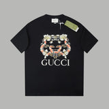 Gucci T-shirt Year of the Snake Limited Edition Classic Coiled Snake Pattern Print logo round Neck Short Sleeve25ss New Pure Cotton Unisex Style T T-shirt OS Loose Fit Base Shirt Half Sleeve T-Shirt Top