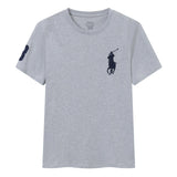 Ralph Lauren T-shirt D77Summer New Cotton round Neck Short Sleeve Men T T-shirt Solid Color Casual Fashion Half Sleeve Bottoming Shirt-CY