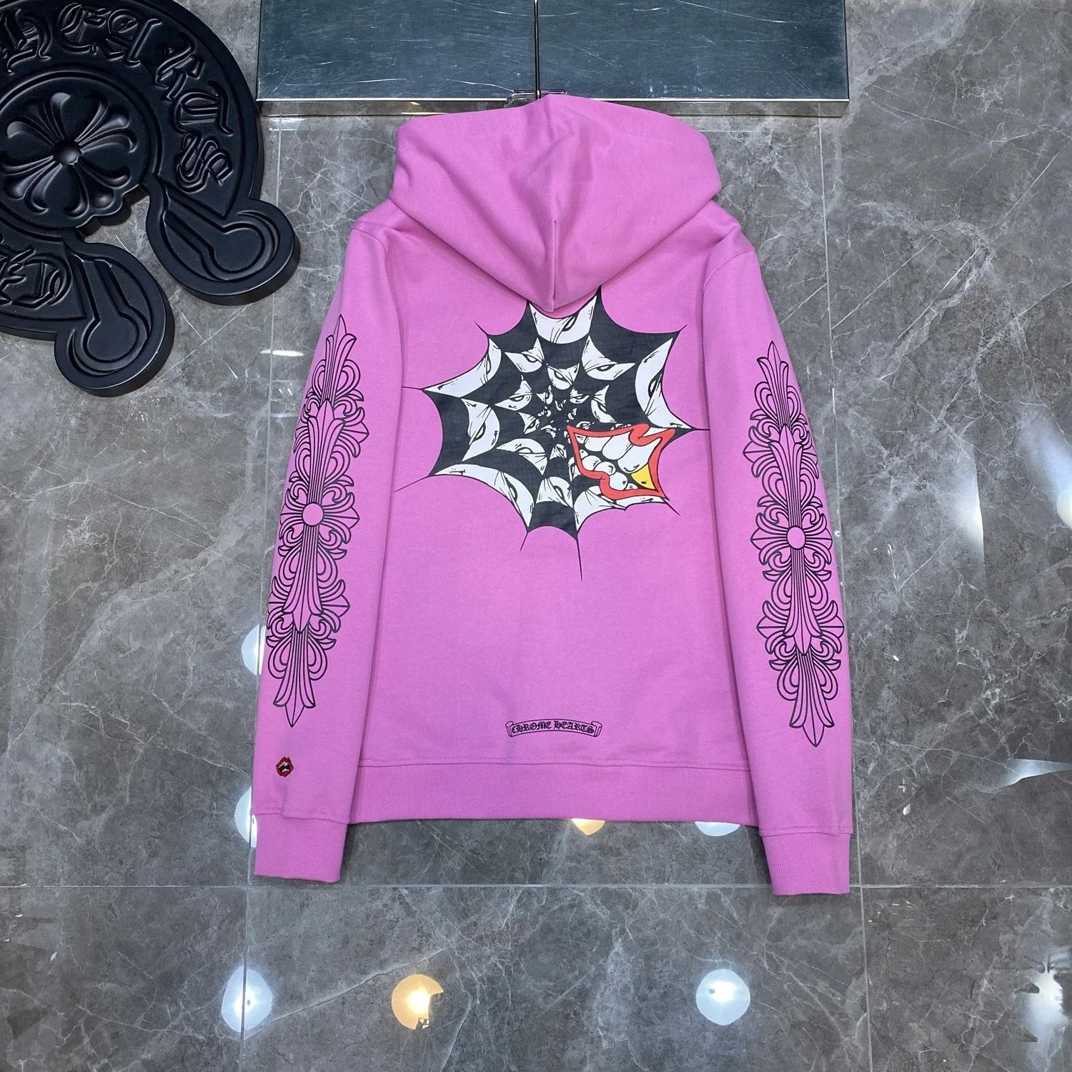 Chrome Hearts Hoodie Cross Hooded Sweater Loose Men's and Women's Zipper Hoodie