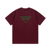 PRADA T-shirt Chest Letter Direct Spray Printing Logo Logo Crew Neck Short Sleeve25ss New Pure Cotton Unisex Style T T-shirt OS Loose Fit Base Shirt Top Half Sleeve T-Shirt