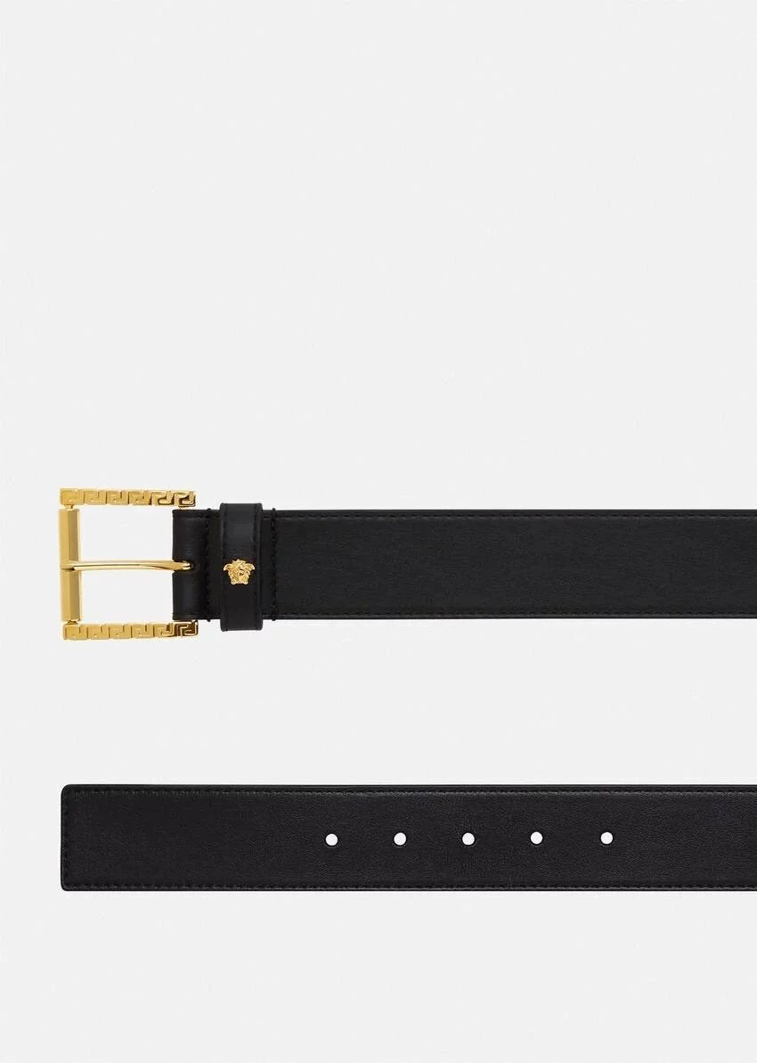 VERSACE Belt Top version Brand New Full Set Belt Belt Business Men's Double-Sided Head Layer Cowhide Belt