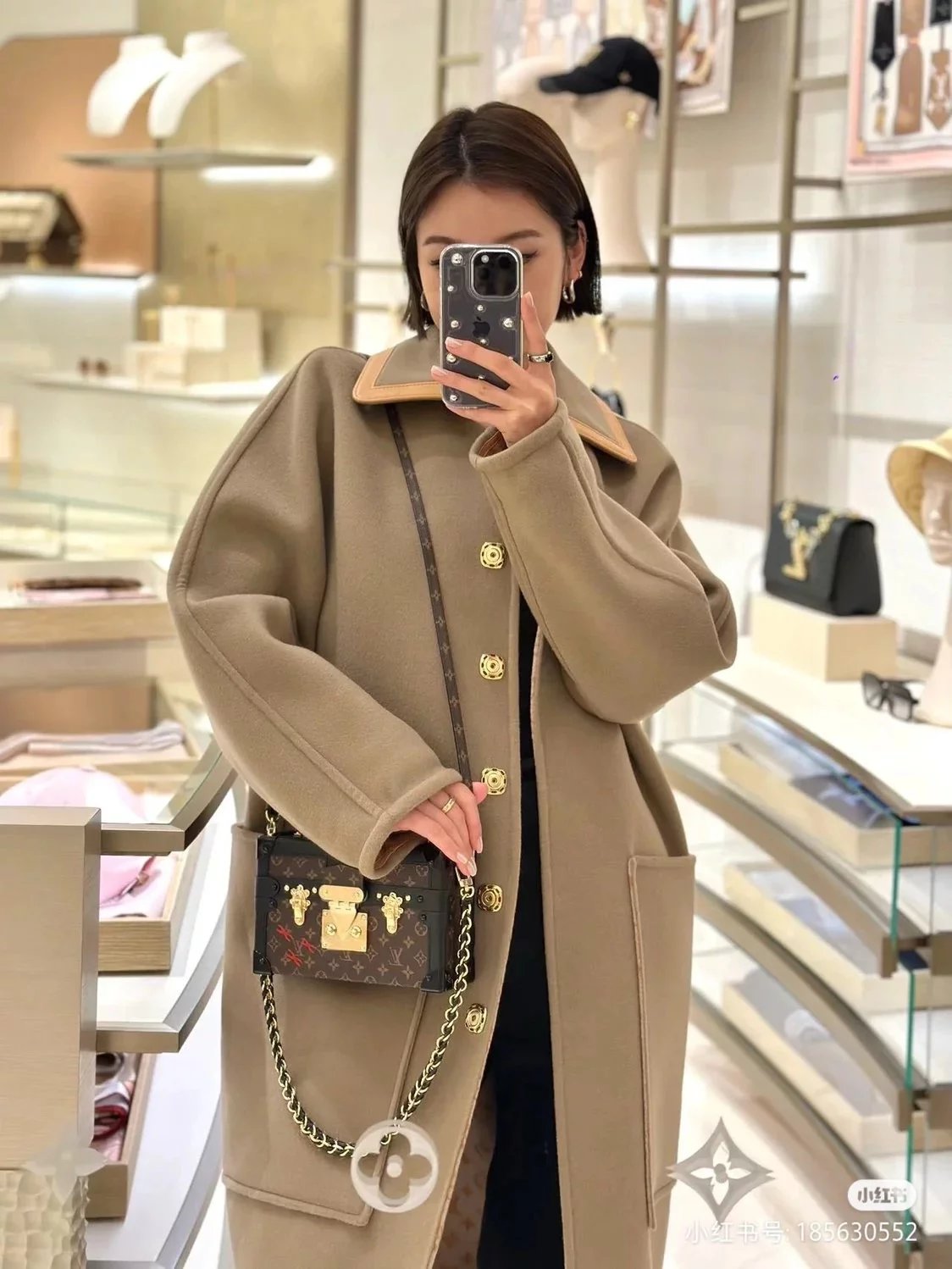 Louis Vuitton LV Women's Bag Top version 【Original Original Leather】M46755Presbyopic Portable Box Bag PetiteMalleCapitale Handbag Hard-Side Suitcase Bag Mini Suitcase Handbag Underarm Bag Messenger Bag Women's Bag