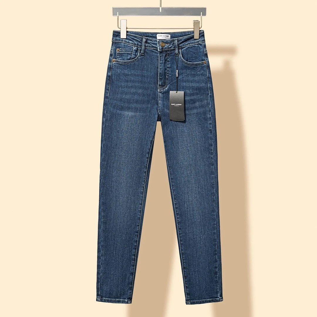 YSL Jeans Elastic Slim Fit Women's Jeans Casual Versatile