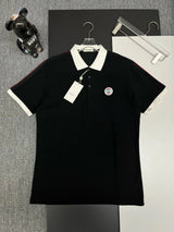 Gucci T-shirt Chest Brand Embroidery logoPOLO Short Sleeve Turn-down Collar Shirt Unisex Summer Loose Fit T Business Commuter Short Sleeve Shirt Plus Size