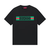 Gucci T-shirt Chest Letter Print logo round Neck Short Sleeve25ss New pure cotton T Unisex T-Shirt OS Drop Shoulder Loose Fit Base Shirt Top T-Shirt Short Sleeve