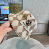 Chanel Hat Autumn and Winter New Cashmere Wool Korean Boutique Handsome Bucket Hat，High Quality