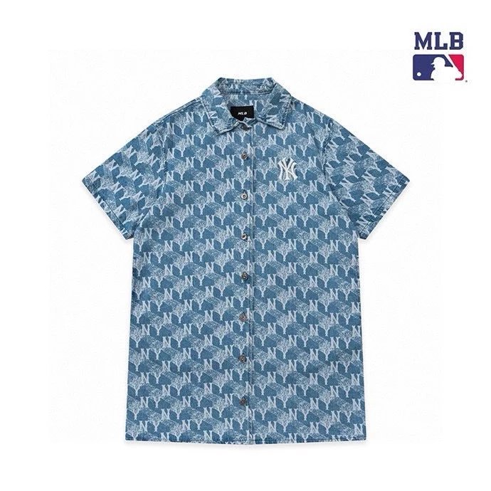 MLB T-shirt Top Version New Geometric Full Printed Denim Dress Skirt