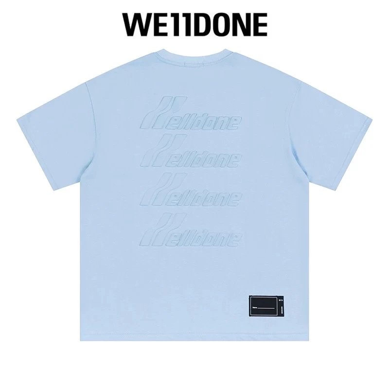 We11done T-shirt Top Spring and Summer New Large Letter Bullet Screen LOGO Simple Short Sleeve T T-shirt Loose Fashion Brand