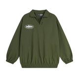 Corteiz Jackets Trendy Brand New Retro Printed Men's and Women's Black Turn-down Collar Jacket Shirt Coat Autumn