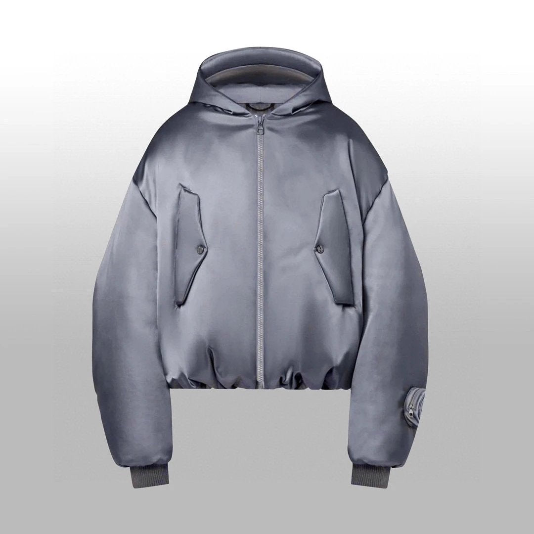 Louis Vuitton LV Down Jacket Solid Color Matte Hooded Down Jacket Unisex Fluffy Hooded Long Sleeve Puffer Coat Winter Thickened Warm Loose Versatile Fashionable