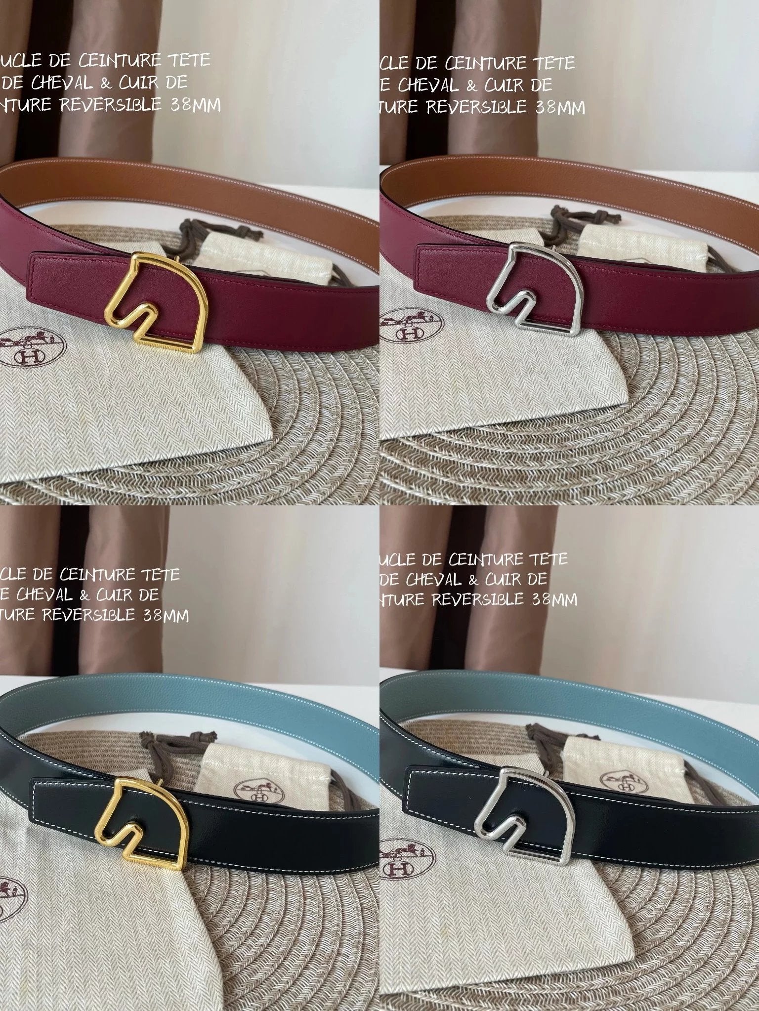 Hermes Belt Top version 【Spot High Quality】New H Buckle Men's Leather Belt Genuine Leather Head Business Man's Belt Imported First Layer Cowhide Leather Pure Steel Buckle