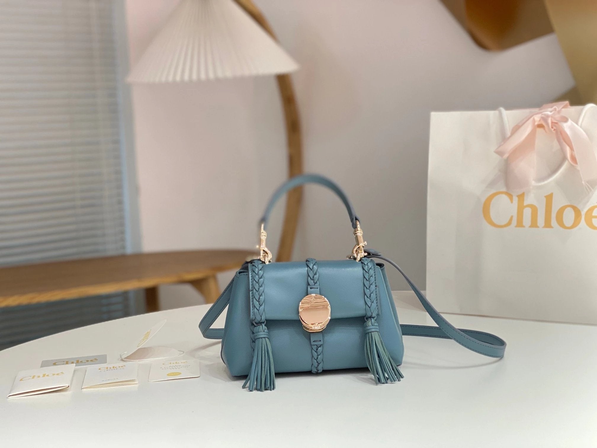 Chloe Bag Top version 【Original Leather】Penelope Gold Coin Bag Milled Cowhide Leather Foreskin Same Style as Gao Yuanyuan's Hot Sale Gold Coin Bag Coin Bag Handbag Portable Travel Bag Box Bag