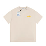 Burberry T-shirt Little Bee Flocking logo round Neck Short Sleeve25ss New pure cotton T Unisex T-Shirt OS Loose Fit Base Shirt Top Half Sleeve T-Shirt