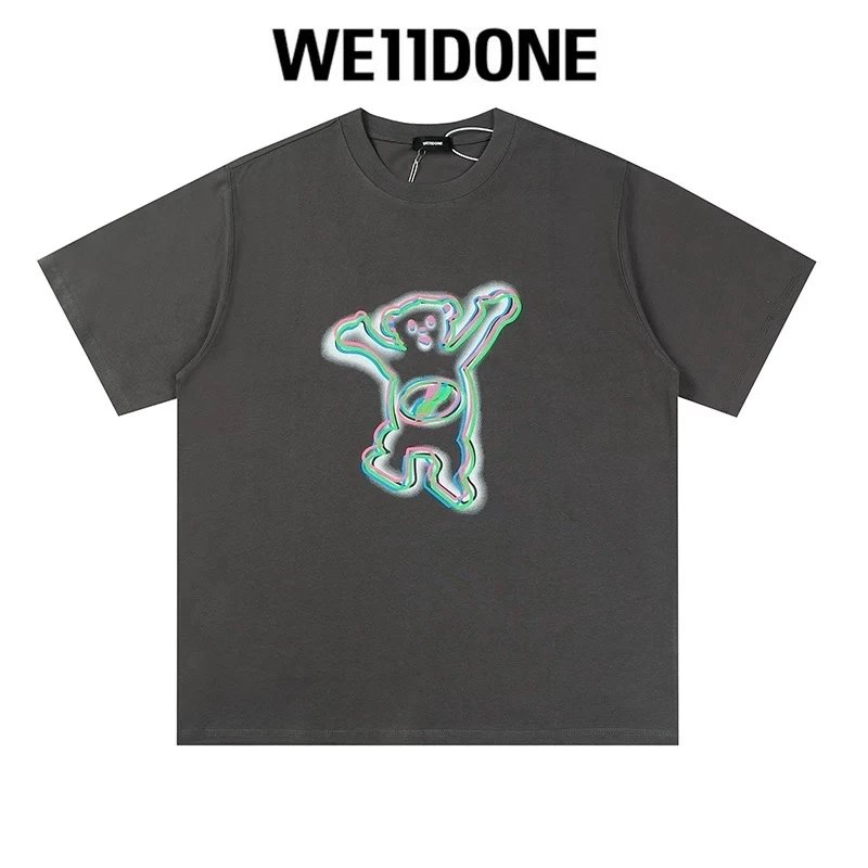 We11done T-shirt Top Spring and Summer New Large Letter Bullet Screen LOGO Simple Short Sleeve T T-shirt Loose Fashion Brand