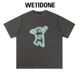 We11done T-shirt Top Spring and Summer New Large Letter Bullet Screen LOGO Simple Short Sleeve T T-shirt Loose Fashion Brand