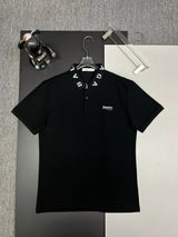 Balenciaga T-shirt Coke letters on the chest logo Embroidery POLO Shirt Lapel Short Sleeve25ss New Unisex Style OS Loose T Summer Half Sleeve Business Shirt Plus Size T-Shirt