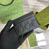 Gucci Wallet Top version 【Original Order】Tiger Head marmont Bee Print Small Card Holder Lightweight and Convenient Pair G Letters logo Genuine Leather Card Holder Card Holder Unisex