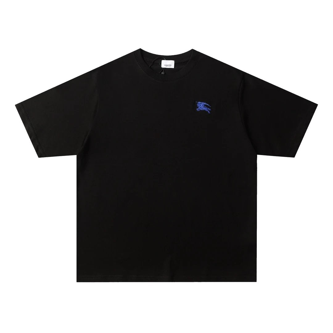 Burberry T-shirt Chest LOGO Embroidered Logo Crew Neck Short Sleeve25ss New pure cotton T Unisex T-Shirt OS Loose Fit Base Shirt Top Half Sleeve T-Shirt