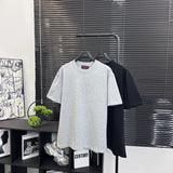 Gucci T-shirt Chest3D Embossed Small Letters Embossing logo round Neck Short Sleeve25ss New Pure Cotton Unisex Style T T-shirt OS Loose Fit Base Shirt Top Half Sleeve T-Shirt