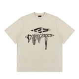 Balenciaga T-shirt Flowing from the chest m Letter Printing logo round Neck Short Sleeve25ss New Pure Cotton Unisex Style T T-shirt OS Loose Fit Base Shirt Top Half Sleeve T-Shirt