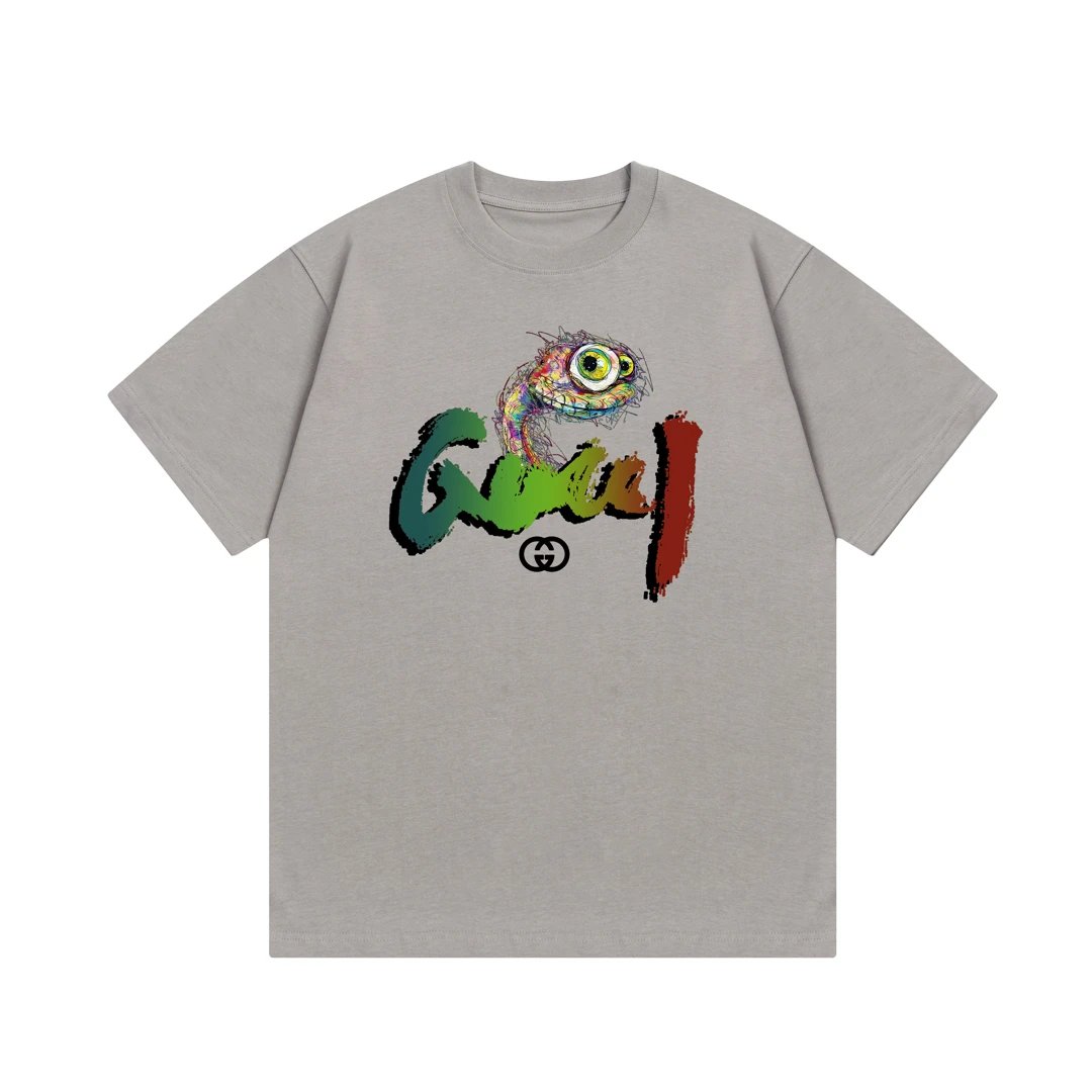 Gucci T-shirt Year of the Snake Limited Edition Letter Print logo round Neck Short Sleeve25ss New pure cotton T Unisex T-Shirt OS Loose Fit Base Shirt Top Half Sleeve T-Shirt