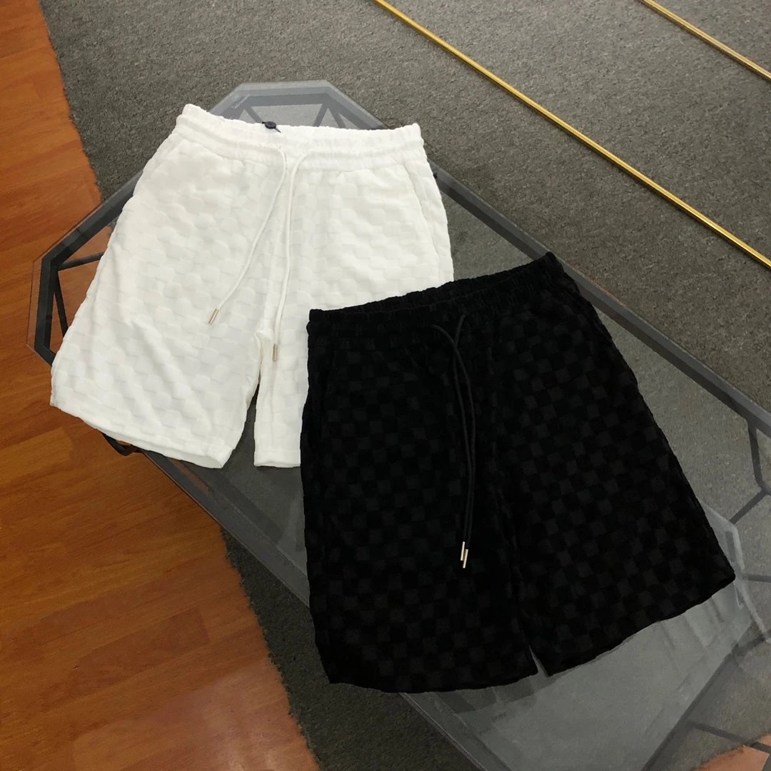 Louis Vuitton LV Shorts Allover Old Floral Pattern logo Five-point Shorts25ss New Drawstring Casual Summer Pants5Two-in-One Casual Sweatpants for Men and Women, Pure Cotton Joggers