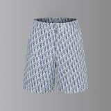 Dior shorts Full Jacquard Print logo Five-point Shorts25ss New Drawstring Casual Summer Pants American Style5Two-in-One Casual Sweatpants for Men and Women, Pure Cotton Joggers