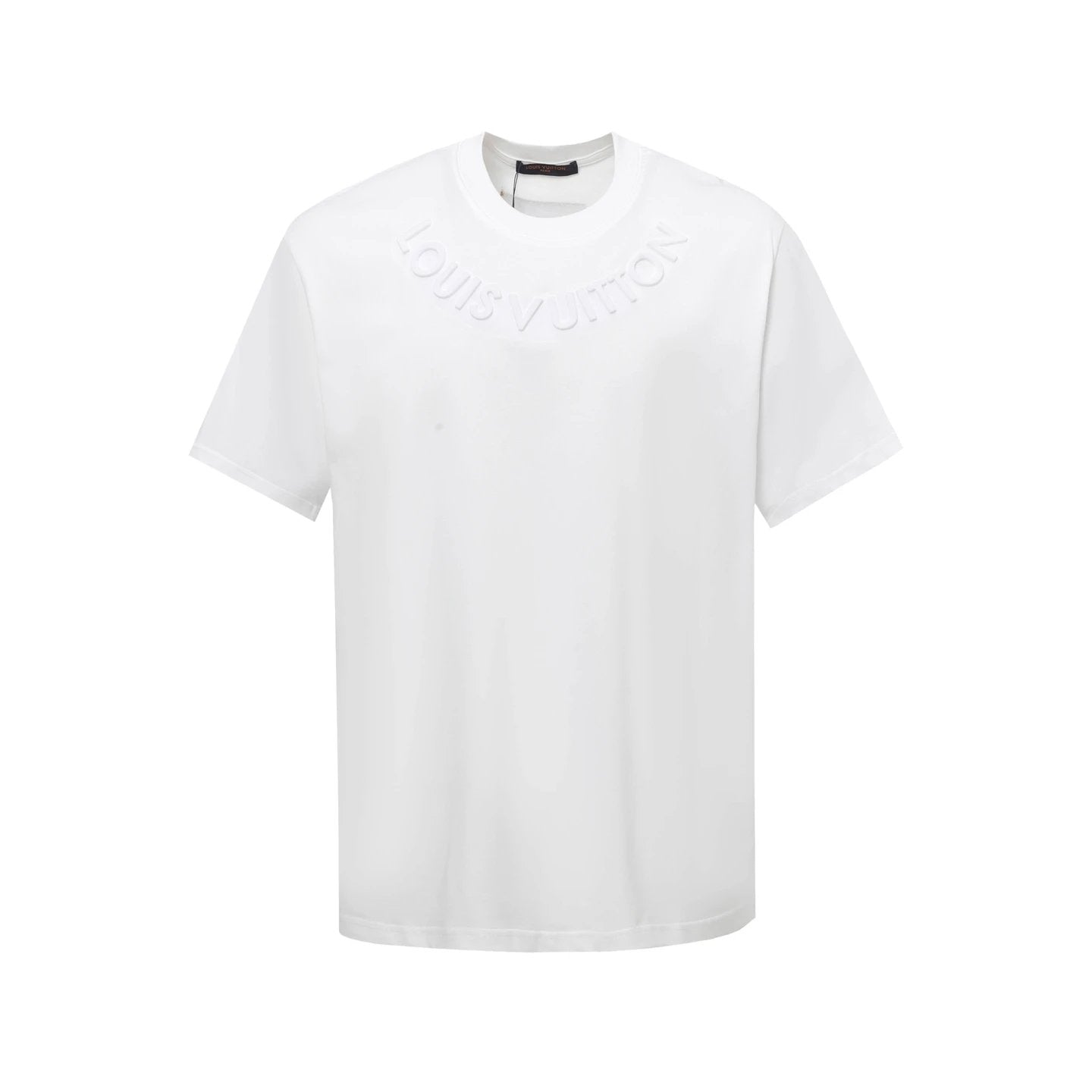 Louis Vuitton LV T-shirt Chest3D Debossed Letters logo round Neck Short Sleeve25ss New pure cotton T Unisex T-Shirt OS Loose Fit Base Shirt Top Half Sleeve T-Shirt