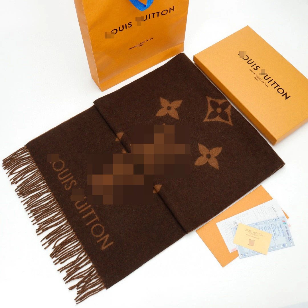 Louis Vuitton LV Scarf Cashmere Tassel Scarf for Men and Women