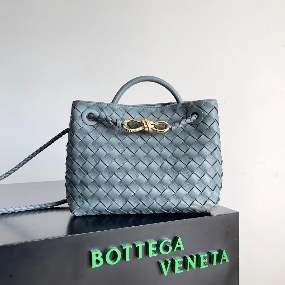 Bottega Veneta Women's Bag Top version 【Level Surrogate Shopping】Home New andiamo Handbag Woven Bag Horoscope Buckle Briefcase Large45cm Shopping Bag Tote Bag tote Bag Handbag Shoulder Crossbody Bag24New Women's Bag New Color Idle Style Square Pocket Bag