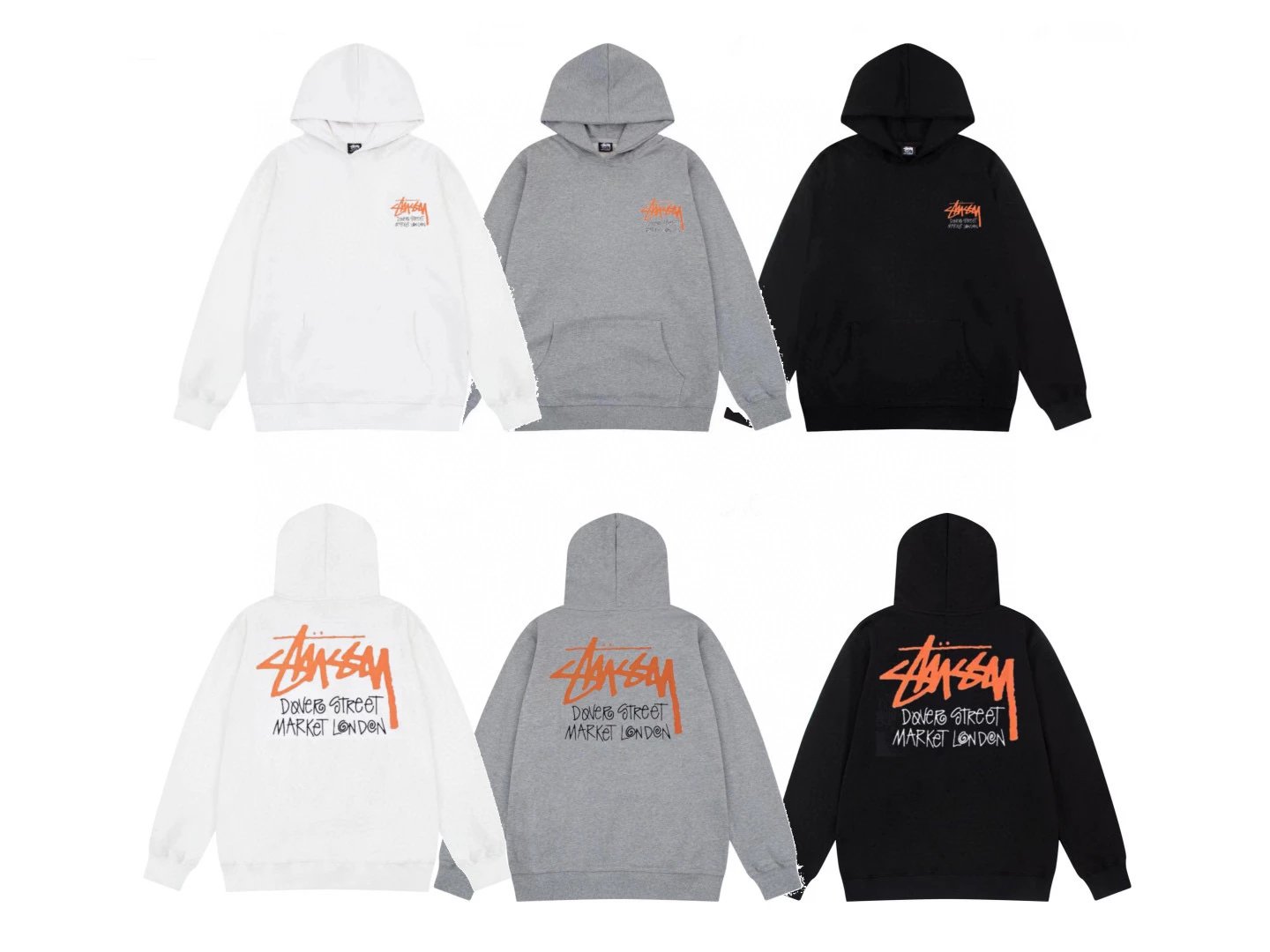 Stussy Hoodie Top Meimei Fashion Brand Classic Basic Style Hoodie World Parade Men's and Women's Couple Hooded Dice Sweater