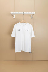 Arc'teryx T-shirt Chest Print logo round Neck Short Sleeve25ss New Pure Cotton Unisex Style T T-shirt OS Loose Fit Base Shirt B Home Top Half Sleeve T-Shirt