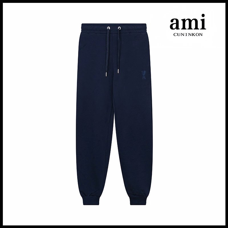 Ami Hoodie Ami Hoodie Couple Suit Classic Love Cotton Loose round Neck Raglan Hooded Sweater Leisure Tappered Trousers-CY