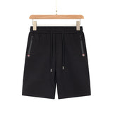 Burberry Shorts Front Knight Patch Embroidery logo Five-point Shorts25ss New Drawstring Casual Pants for Men and Women, Summer Style5Two-in-One Casual Sweatpants Pure Cotton Joggers