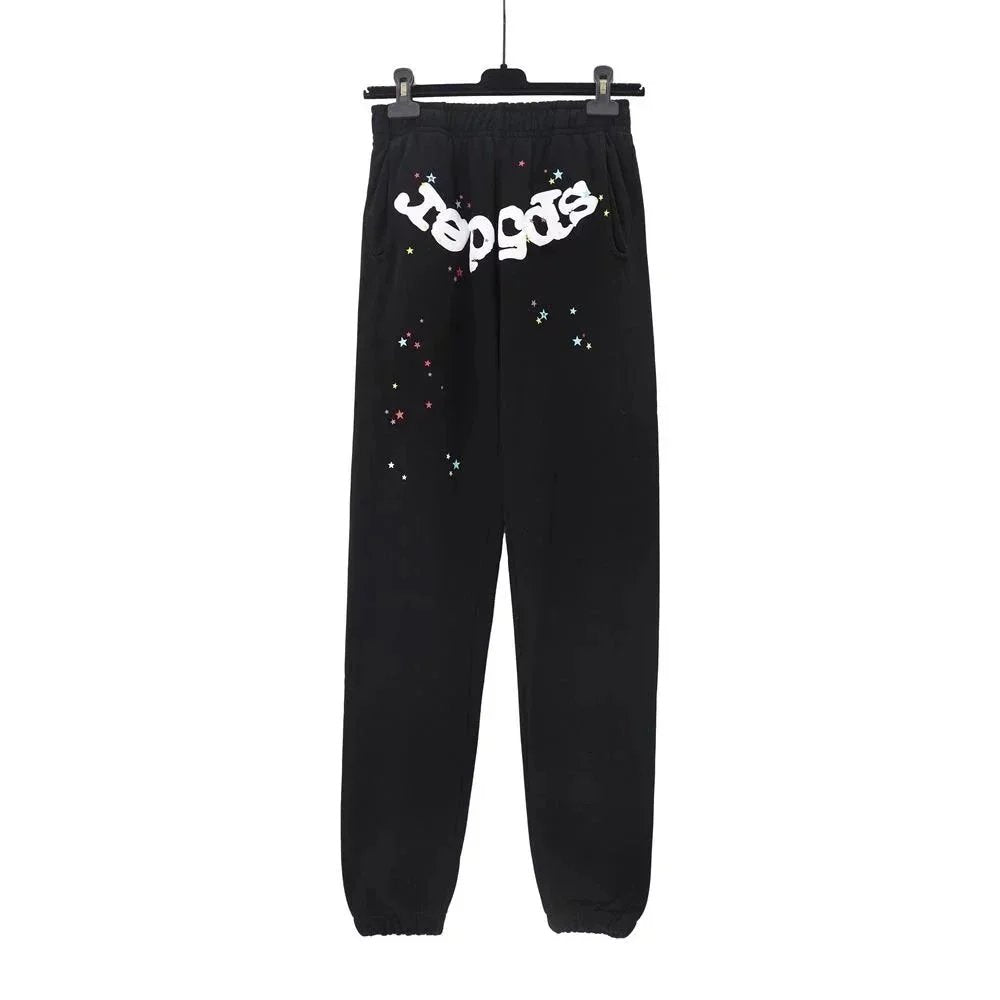 Sp5der Hoodie Fashion Brand Fall Winter Fashion Hooded Sweater Set Sweatpants