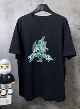 Givenchy T-shirt Dragon Year Limited Cartoon Print on Chest logo round Neck Short Sleeve25ss New Pure Cotton Unisex Style T T-shirt OS Loose Fit Base Shirt Half Sleeve T-Shirt Top Half Sleeve
