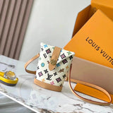 Louis Vuitton LV Women's Bag Top version Super MB Chip Version Original Leather24New All-Steel Hardware Dynamic Chip Version Tyler Joint Bucket Bag Shoulder Messenger Bag Men's and Women's Handbags M83343