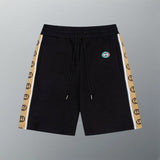 Gucci Shorts Color-Block Front Double G Letter Embroidery with Jacquard Webbing on Both Sides logo Five-point Shorts25ss New Drawstring Casual5Two-Piece Casual Sweatpants Summer Pants Unisex Pure Cotton Sweatpants