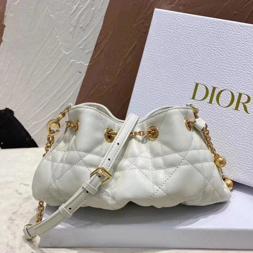 Dior Women's Bag Top version 【Version】Level Surrogate Shopping2023Summer New Ladies ammi Small Golden Beads Steamed Pork Dumplings Bag Small Golden Balls Sheepskin Handbag Women's Bag Cloud Bag Steamed Pork Dumplings Bag Shoulder Messenger Bag Clutch Bag