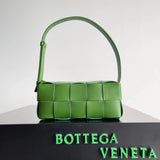 Bottega Veneta Women's Bag Top version Original Genuine Goods Leather Yang Mi Brick Underarm bag2022New Original Surrogate Shopping-Grade Large Plaid Woven Soft Lambskin Shoulder Bag Underarm Bag BRICKCASSETTE Underarm Bag Handbag Women's Bag