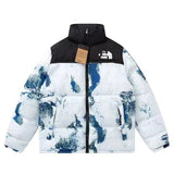 The North Face Down jacket Men's and Women's Same down Jacket Winter Print Coat