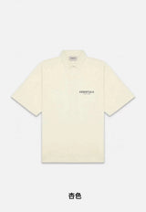 ESSENTIALS T-shirt Top Version SS22Double Line Chest Reflective LOGO Short Sleeve polo Shirt for Men and Women