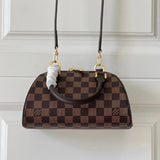 Louis Vuitton LV Women's Bag Top version M502022022New Small Yuanbao Handbag Series Super mini Vintage Bag Chessboard Plaid Ingot Bag Shoulder Messenger Bag Portable Women's Bag