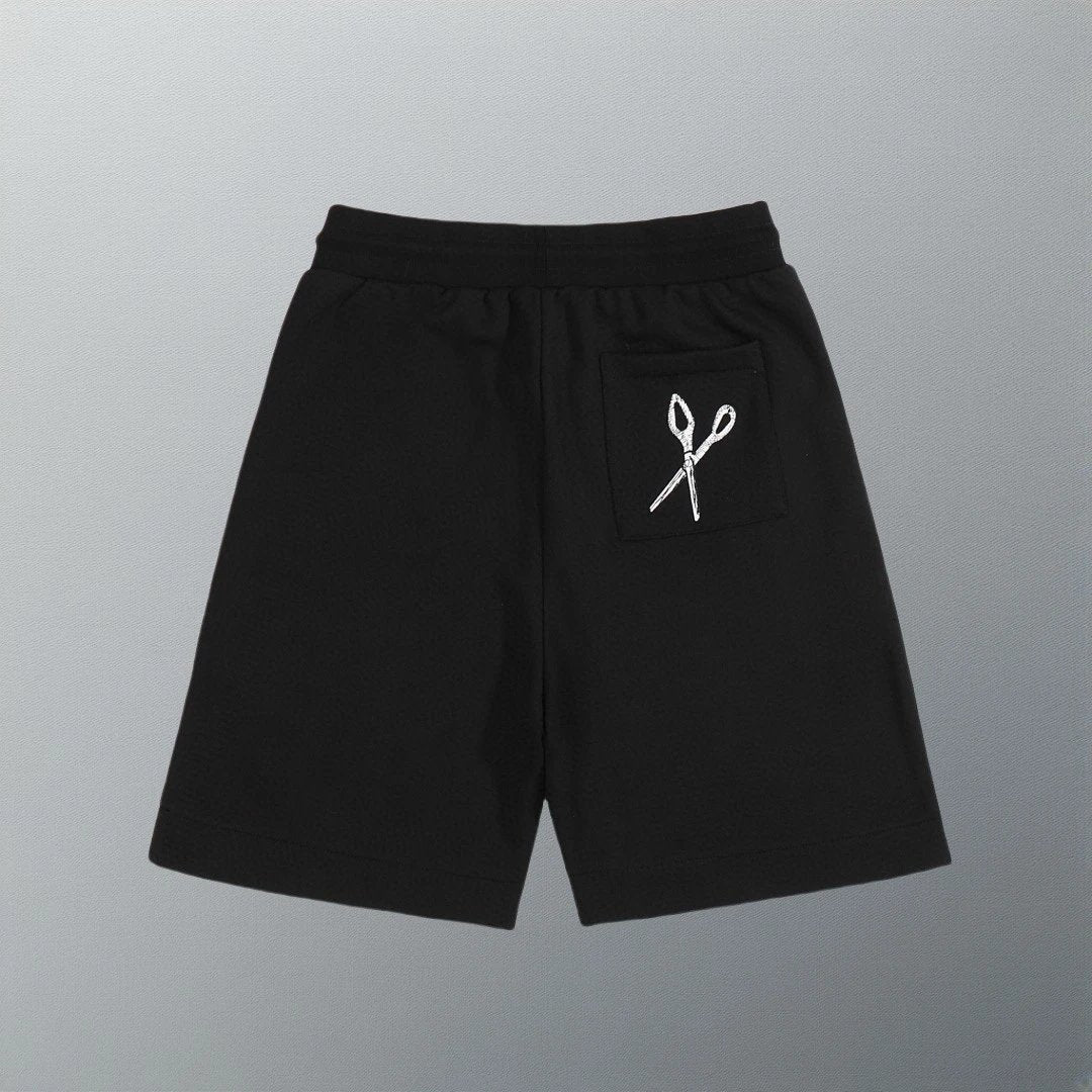 Louis Vuitton LV Shorts Scissors Tools Hammer Embroidery Logo Logo Shorts Five-Point Shorts25ss New Heavy Drawstring American Style Casual Summer Pants5Two-in-One Casual Sweatpants for Men and Women, Pure Cotton Joggers