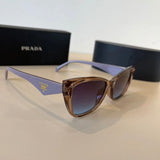 PRADA Sunglasses Letter Logo Temple Sunglasses Slimming Non-Prescription Unisex Couple Style Driving Beach Fishing UV Protection25ss New Sports Casual Versatile