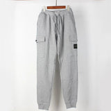 Stone Island Sweatpants Supply Spring and Autumn New Basic Side Seam Label Thin Pocket Sweatpants Men's and Women's Same Loose Casual Pants for Delivery