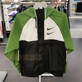 Nike Jackets Sunscreen Coat Spring and Autumn Double Hook Color Matching Woven Sports Jacket Men and Women CJ4889